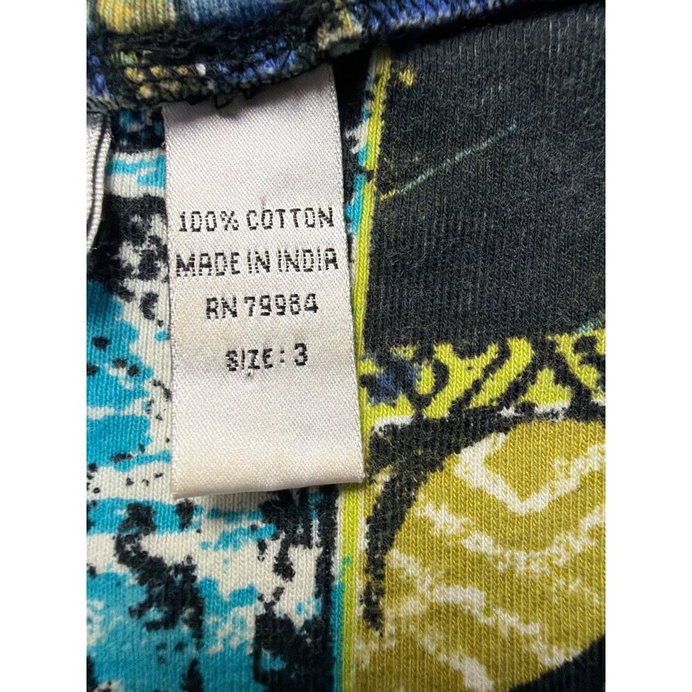 Chicos Design Multicolor Patchwork Print V-Neck S… - image 5